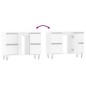 vidaXL Mueble de baño madera de ingeniería blanco brillo 80x33x60 cm vidaXL Mueble de baño madera de ingeniería blanco brillo 80x33x60 cm
