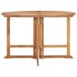 vidaXL Mesa de comedor de jardín plegable teca maciza Ø110x75 cm vidaXL Mesa de comedor de jardín plegable teca maciza Ø110x75 cm