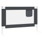 vidaXL Barandilla de seguridad cama de niño gris oscuro tela 100x25 cm vidaXL Barandilla de seguridad cama de niño gris oscuro tela 100x25 cm