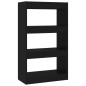 vidaXL Estantería/divisor madera de ingeniería negro 60x30x103 cm vidaXL Estantería/divisor madera de ingeniería negro 60x30x103 cm
