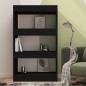 vidaXL Estantería/divisor madera de ingeniería negro 60x30x103 cm vidaXL Estantería/divisor madera de ingeniería negro 60x30x103 cm