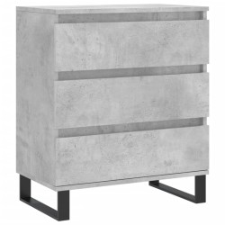 vidaXL Aparador de madera contrachapada gris hormigón 60x35x70 cm