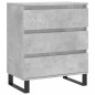 vidaXL Aparador de madera contrachapada gris hormigón 60x35x70 cm vidaXL Aparador de madera contrachapada gris hormigón 60x35x70 cm