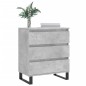 vidaXL Aparador de madera contrachapada gris hormigón 60x35x70 cm vidaXL Aparador de madera contrachapada gris hormigón 60x35x70 cm