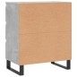 vidaXL Aparador de madera contrachapada gris hormigón 60x35x70 cm vidaXL Aparador de madera contrachapada gris hormigón 60x35x70 cm