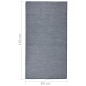 vidaXL Alfombra de exterior de tejido plano azul 80x150 cm