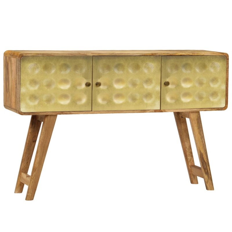 vidaXL Aparador de madera maciza de mango 120x30x80 cm