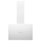 vidaXL Campana extractora de pared acero vidrio templado blanco 60 cm
