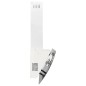 vidaXL Campana extractora de pared acero vidrio templado blanco 60 cm