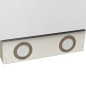 vidaXL Campana extractora de pared acero vidrio templado blanco 60 cm