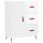 vidaXL Aparador alto madera contrachapada blanco brillo 69,5x34x180 cm vidaXL Aparador alto madera contrachapada blanco brillo 69,5x34x180 cm