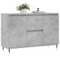 vidaXL Aparador de madera de ingeniería gris hormigón 104x35x70 cm vidaXL Aparador de madera de ingeniería gris hormigón 104x35x70 cm