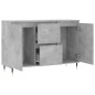vidaXL Aparador de madera de ingeniería gris hormigón 104x35x70 cm vidaXL Aparador de madera de ingeniería gris hormigón 104x35x70 cm