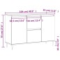 vidaXL Aparador de madera de ingeniería gris hormigón 104x35x70 cm vidaXL Aparador de madera de ingeniería gris hormigón 104x35x70 cm