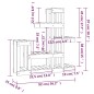 vidaXL Soporte plantas madera maciza pino marrón miel 92x25x97 cm vidaXL Soporte plantas madera maciza pino marrón miel 92x25x97 cm