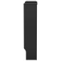 vidaXL Cubierta para radiador MDF negro 205 cm vidaXL Cubierta para radiador MDF negro 205 cm