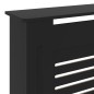 vidaXL Cubierta para radiador MDF negro 205 cm vidaXL Cubierta para radiador MDF negro 205 cm