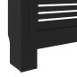 vidaXL Cubierta para radiador MDF negro 205 cm vidaXL Cubierta para radiador MDF negro 205 cm
