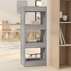 vidaXL Estantería/divisor madera ingeniería gris Sonoma 40x30x103 cm