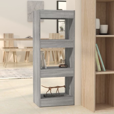 vidaXL Estantería/divisor madera ingeniería gris Sonoma 40x30x103 cm