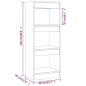 vidaXL Estantería/divisor madera ingeniería gris Sonoma 40x30x103 cm vidaXL Estantería/divisor madera ingeniería gris Sonoma 40x30x103 cm