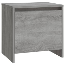 vidaXL Mesita de noche madera de ingeniería gris Sonoma 45x34x44,5 cm