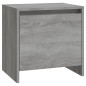 vidaXL Mesita de noche madera de ingeniería gris Sonoma 45x34x44,5 cm