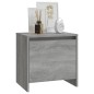 vidaXL Mesita de noche madera de ingeniería gris Sonoma 45x34x44,5 cm
