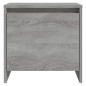 vidaXL Mesita de noche madera de ingeniería gris Sonoma 45x34x44,5 cm