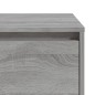 vidaXL Mesita de noche madera de ingeniería gris Sonoma 45x34x44,5 cm