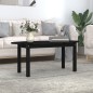vidaXL Mesa de centro de madera maciza de pino negro 110x55x45 cm vidaXL Mesa de centro de madera maciza de pino negro 110x55x45 cm