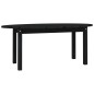 vidaXL Mesa de centro de madera maciza de pino negro 110x55x45 cm vidaXL Mesa de centro de madera maciza de pino negro 110x55x45 cm