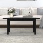 vidaXL Mesa de centro de madera maciza de pino negro 110x55x45 cm vidaXL Mesa de centro de madera maciza de pino negro 110x55x45 cm
