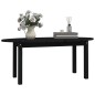 vidaXL Mesa de centro de madera maciza de pino negro 110x55x45 cm vidaXL Mesa de centro de madera maciza de pino negro 110x55x45 cm