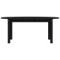 vidaXL Mesa de centro de madera maciza de pino negro 110x55x45 cm vidaXL Mesa de centro de madera maciza de pino negro 110x55x45 cm