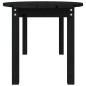 vidaXL Mesa de centro de madera maciza de pino negro 110x55x45 cm vidaXL Mesa de centro de madera maciza de pino negro 110x55x45 cm