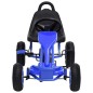 vidaXL Kart de pedales con neumáticos azul