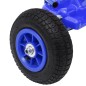 vidaXL Kart de pedales con neumáticos azul