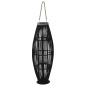 vidaXL Portavelas colgante bambú negro 95 cm vidaXL Portavelas colgante bambú negro 95 cm