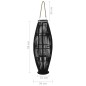 vidaXL Portavelas colgante bambú negro 95 cm vidaXL Portavelas colgante bambú negro 95 cm