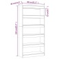 vidaXL Estantería/divisor madera de ingeniería blanco 80x30x166 cm vidaXL Estantería/divisor madera de ingeniería blanco 80x30x166 cm
