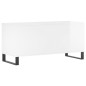 vidaXL Mueble discos madera contrachapada blanco brillo 100x38x48 cm vidaXL Mueble discos madera contrachapada blanco brillo 100x38x48 cm