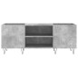 vidaXL Mueble discos madera contrachapada gris hormigón 121x38x48 cm vidaXL Mueble discos madera contrachapada gris hormigón 121x38x48 cm
