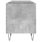 vidaXL Mueble discos madera contrachapada gris hormigón 121x38x48 cm vidaXL Mueble discos madera contrachapada gris hormigón 121x38x48 cm