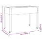 vidaXL Jardinera con ruedas y forro madera de abeto gris 118x59x80 cm vidaXL Jardinera con ruedas y forro madera de abeto gris 118x59x80 cm