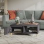vidaXL Mesa de centro madera contrachapada gris 90x60x35 cm vidaXL Mesa de centro madera contrachapada gris 90x60x35 cm