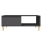vidaXL Mesa de centro madera contrachapada gris 90x60x35 cm vidaXL Mesa de centro madera contrachapada gris 90x60x35 cm