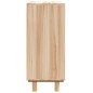 vidaXL Aparador marrón madera pino maciza y ratán natural 60x30x70 cm