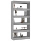 vidaXL Estantería/divisor madera ingeniería gris Sonoma 80x30x166 cm vidaXL Estantería/divisor madera ingeniería gris Sonoma 80x30x166 cm