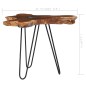 vidaXL Mesa de centro de madera maciza de teca y polirresina 70x45 cm vidaXL Mesa de centro de madera maciza de teca y polirresina 70x45 cm